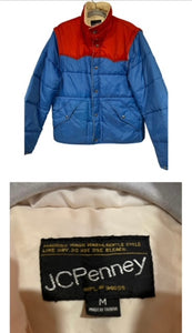 1970's JC Penney Down Puffer Jacket (transforms to Vest)