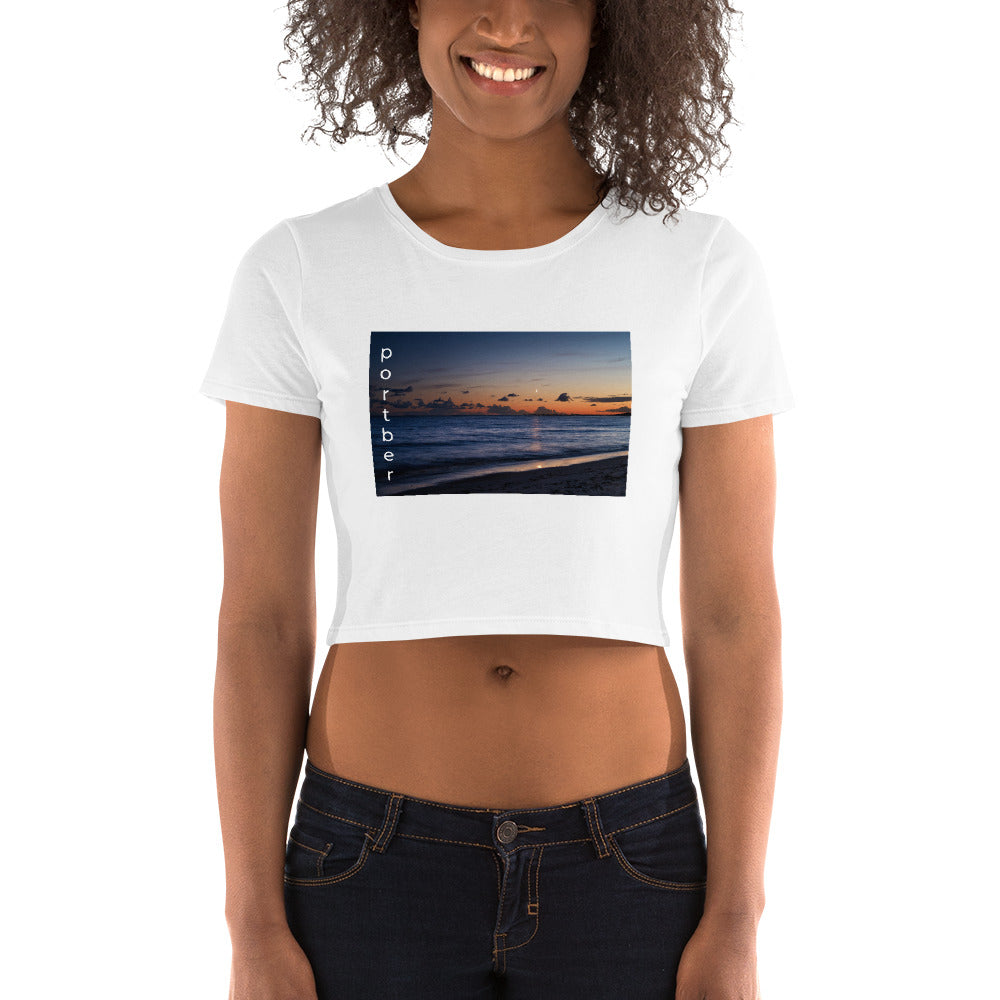 Women’s Crop Sunset Tee